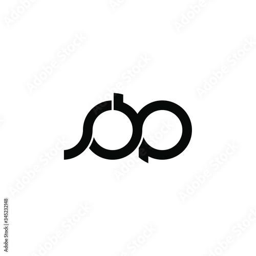 sbp letter original monogram logo design photo