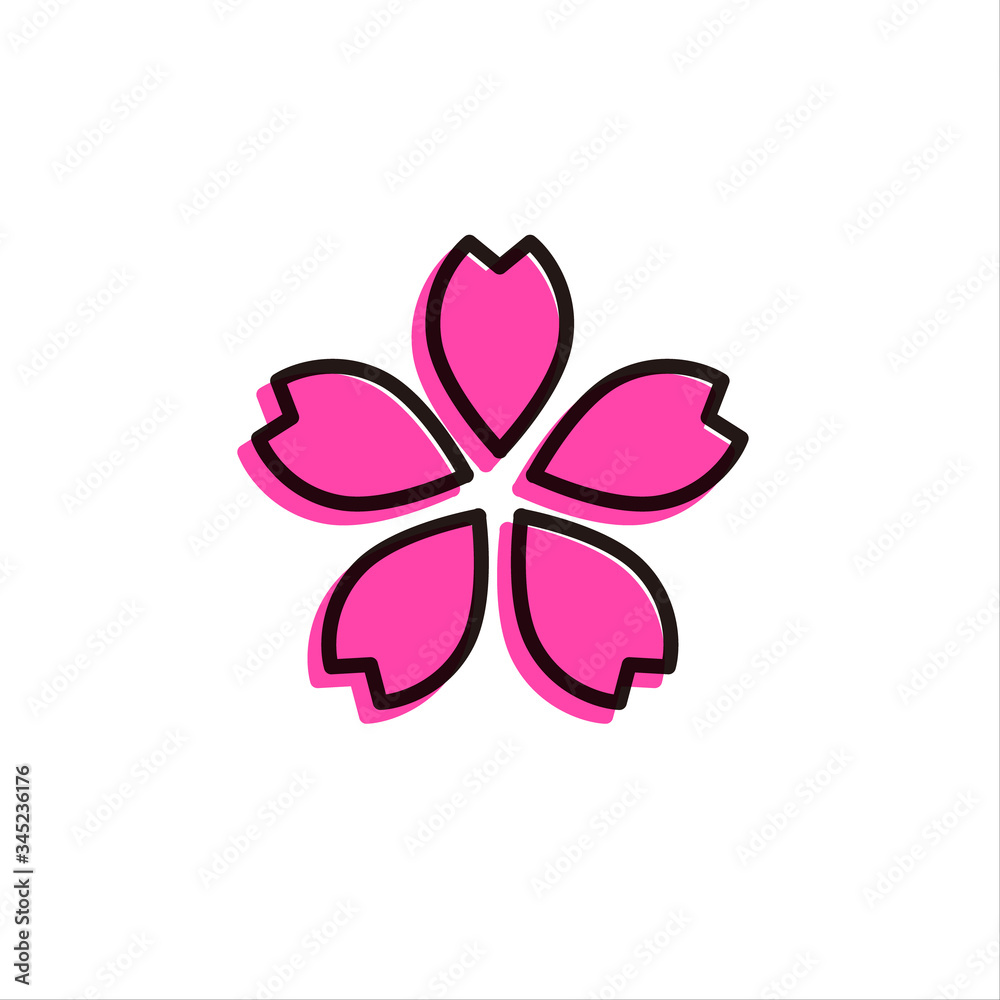 Naklejka premium [Cherry Blossoms] vector icons