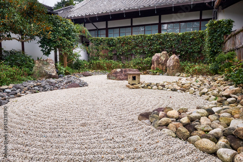 Foto The rock garden of Shoren-in Monzeki temple (Awata Gosho (Awata Imperial Palace))