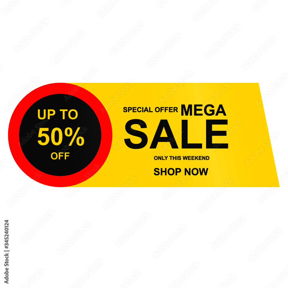 Mega sale. Big Sale banner template. special offer price. Mega sale. Big Sale banner template. special offer price.