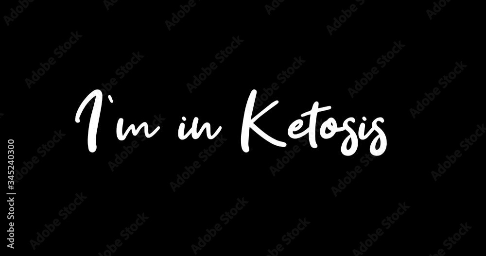 I'm in Ketosis White Color Cursive Font Transition on Green Background Stock Video I'm in Ketosis White Color Cursive Font Transition on Green Background Stock Video