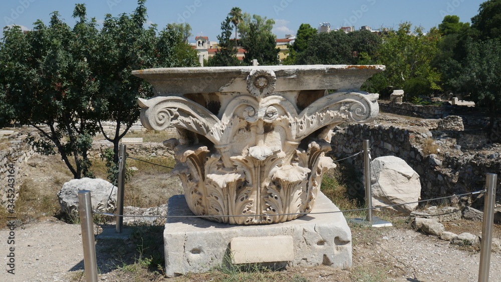 Obraz premium Photos from the Acropolis and Parthenon in Athens Greece.