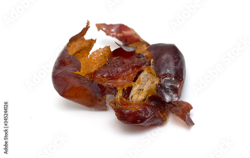 Fruits dates on a white background.