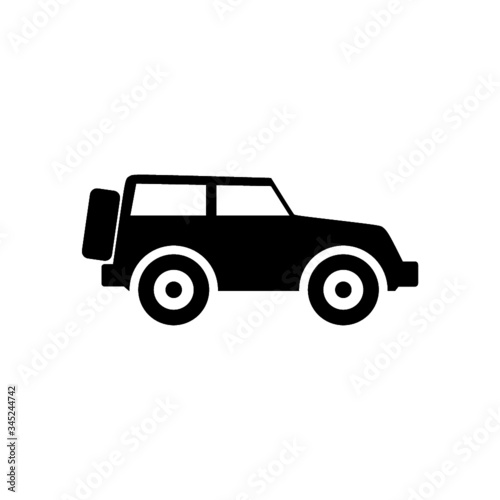 Off-road vehicle icon design isolated on white background © sljubisa