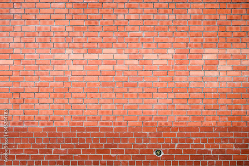 Red brick texture, brick wall background.