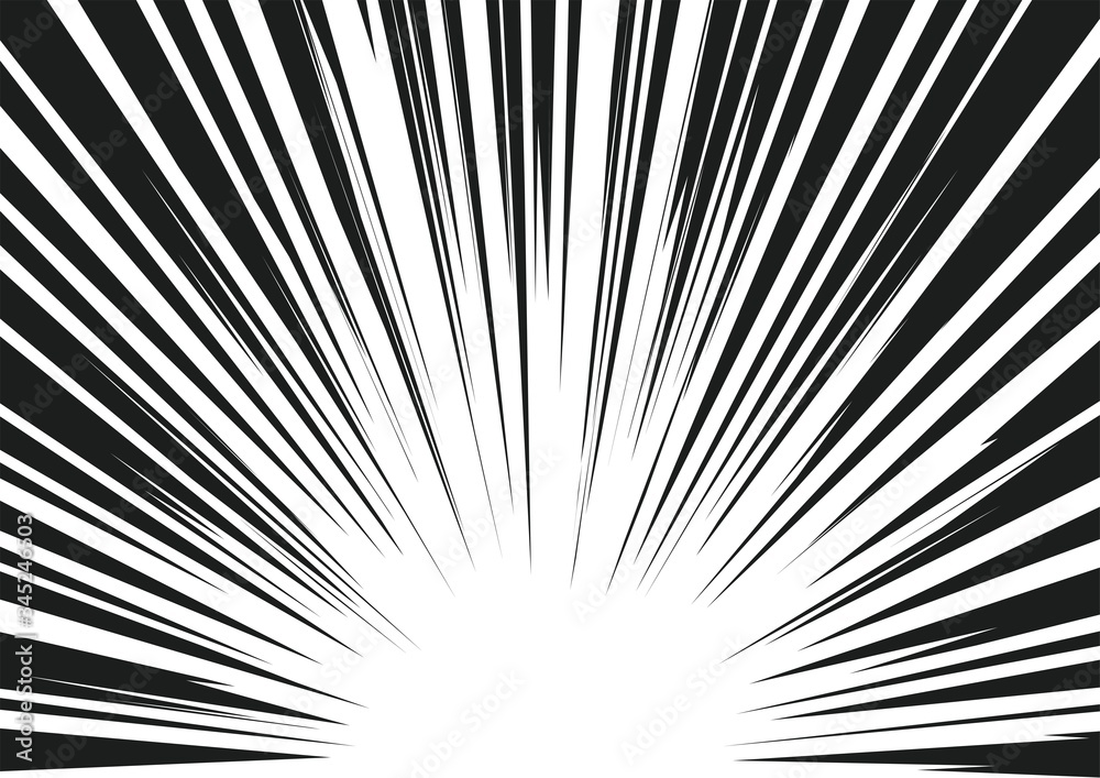 Obraz premium 集中線