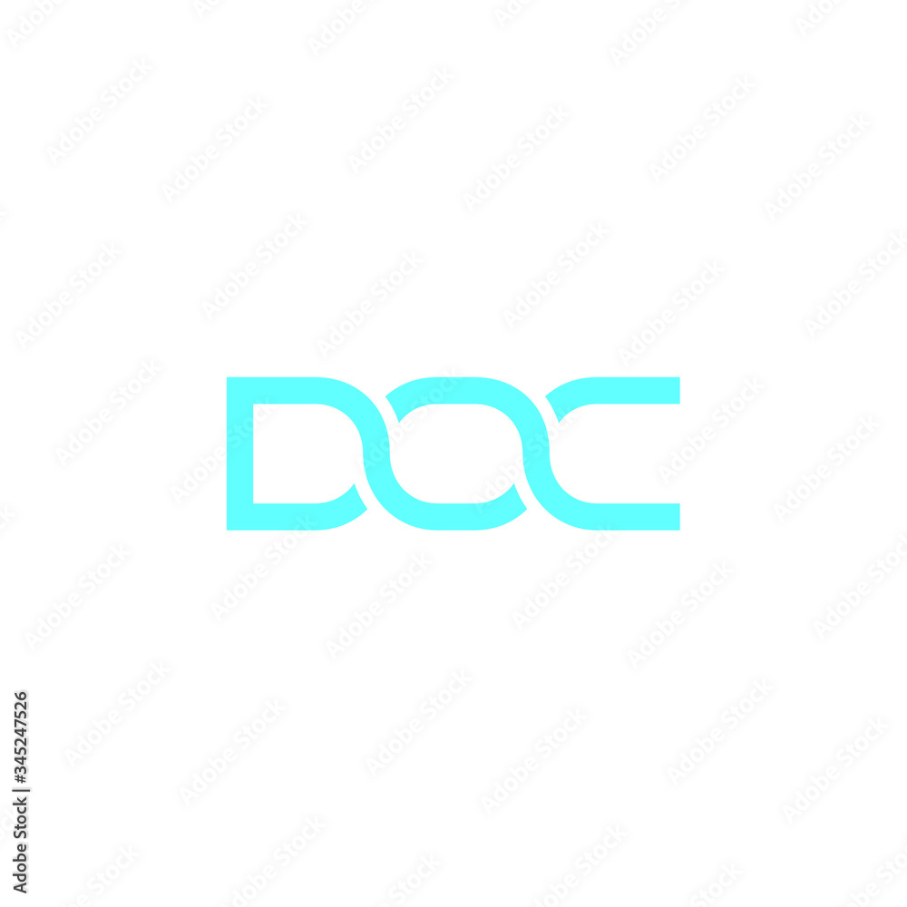 doc letter original monogram logo design doc letter original monogram logo design