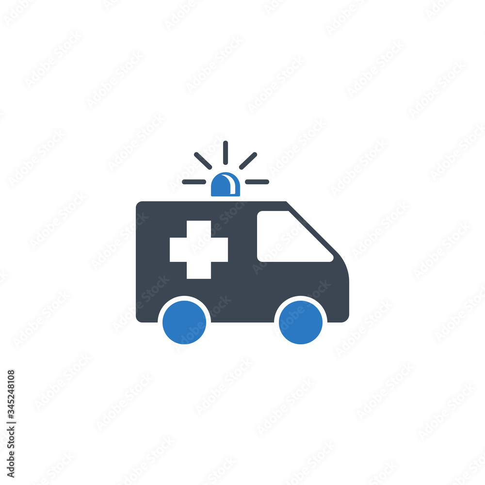 Ambulance Car related vector glyph icon. Isolated on white background. Vector illustration. Ambulance Car related vector glyph icon. Isolated on white background. Vector illustration.