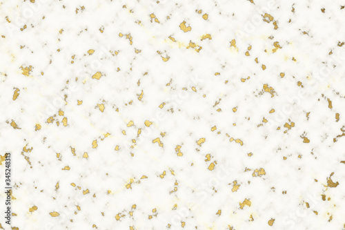 mineral gold on white marble surface of cave for interior wallpaper