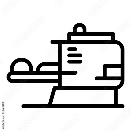 Medical scan device icon. Outline medical scan device vector icon for web design isolated on white background