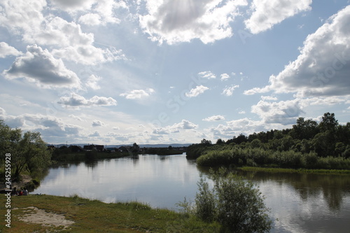 lake and clouds