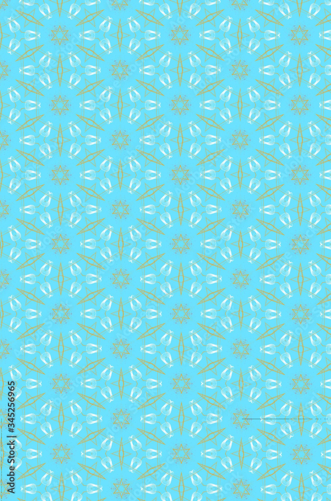 Fototapeta premium Graphic modern pattern, blue texture background