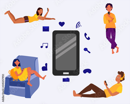 People are passionate about the phone, the concept of learning or working or communicating via the phone and Internet
