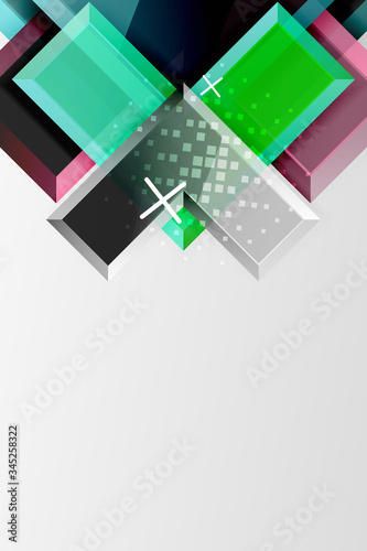 Metal arrow shape background. Abstract geometric background with 3d effect composition For Wallpaper, Banner, Background, Card, Book Illustration, landing page