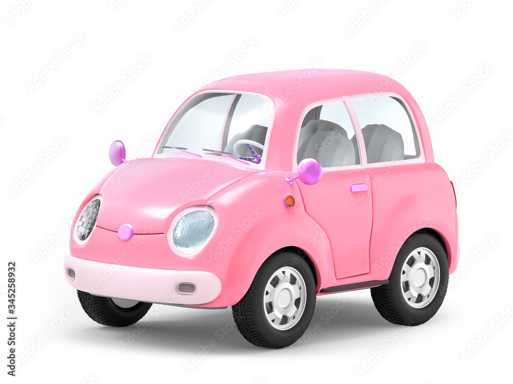 pink cute trip car
