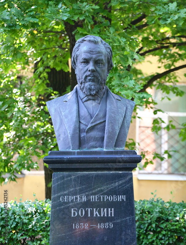 A monument to Botkin Mirgorodskaya ulitsa Saint Petersburg Russia August 2017 photo