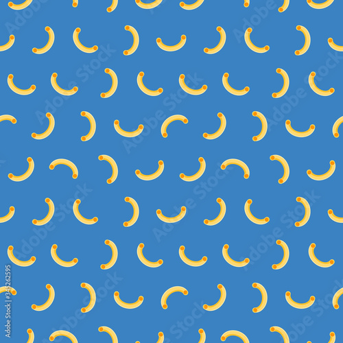 Pasta macaroni seamless pattern vector background