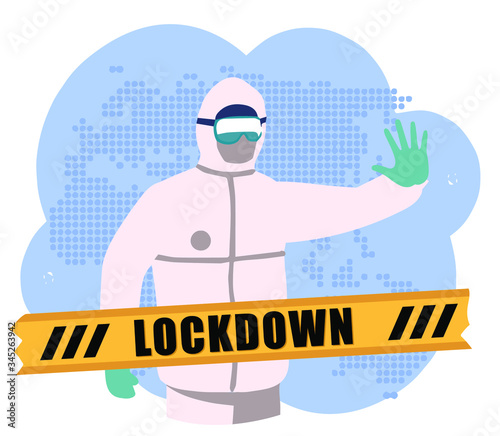 healthcare providers are working on disinfection to slow the spread of COVID-19 for sufficient healthcare potential. spraying disinfectant all over the place to avoid spreading virus. 