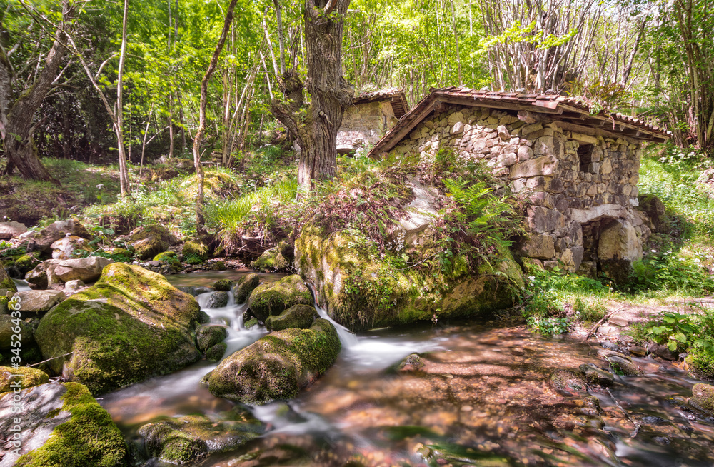 Fototapeta premium Vijo molino en Asturias