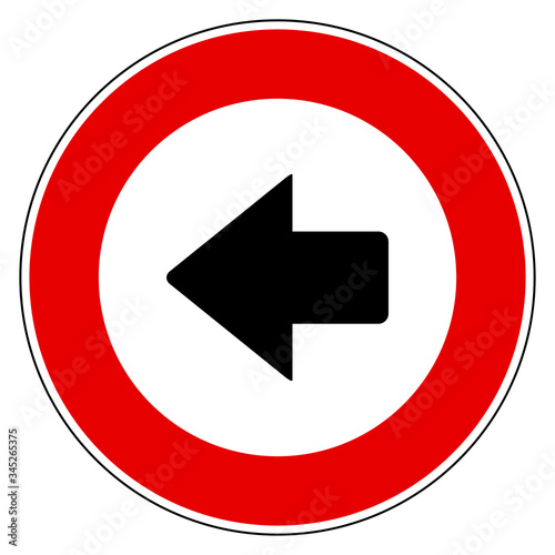 Free Download Pfeil nach links und Verbotsschild - GFXLoad