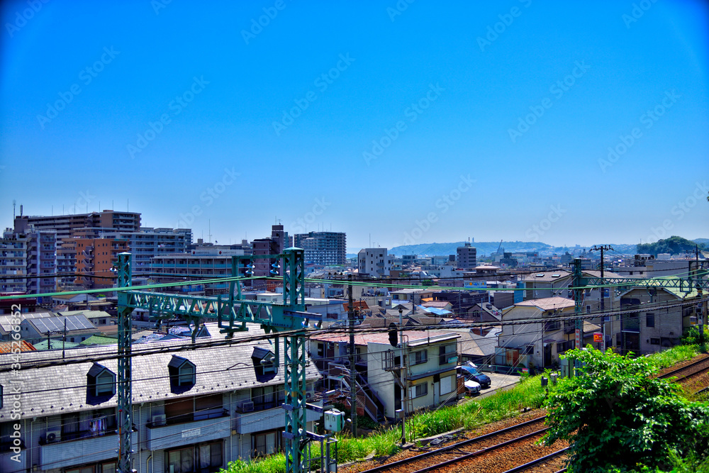 Obraz premium 【神奈川】横須賀の都市風景