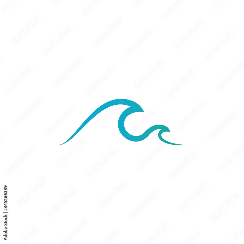 Obraz premium Water wave Logo
