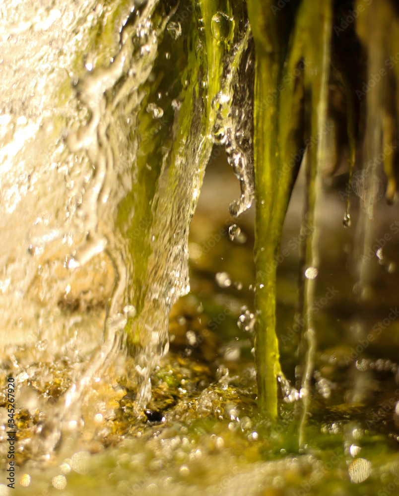 Thornden Park Waterfall and Behind the Falls - The Environment Thornden Park Waterfall and Behind the Falls - The Environment
