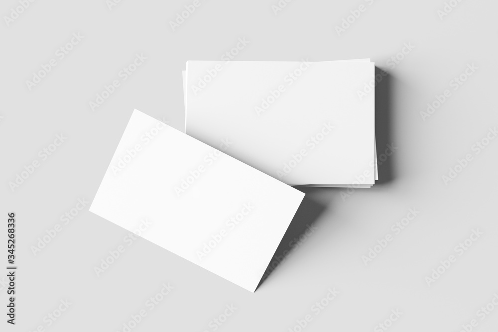 Business card mock up - 3d rendering