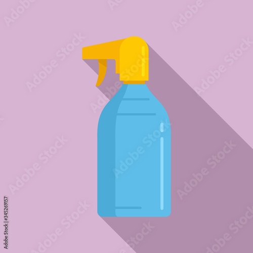 Sunscreen spray icon. Flat illustration of sunscreen spray vector icon for web design