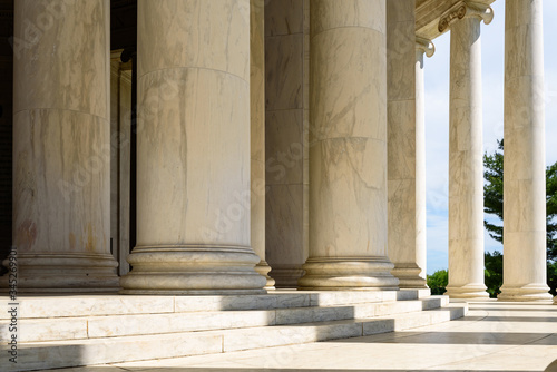 Jefferson Memorial. Columns of Jefferson Memorial, A Presidential memorial Washington, D.C. 