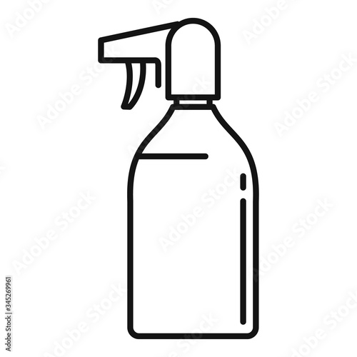 Sunscreen spray icon. Outline sunscreen spray vector icon for web design isolated on white background