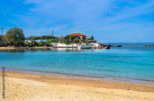 Stoupa is a seaside village of Mani located along two bays with sandy beaches.In the famous beach of Kalogria Nikos Kazantzakis was inspired and wrote the uniqe novel    Life and Times of Alexis Zorbas 