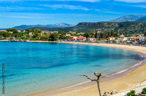 Stoupa is a seaside village of Mani,located along two bays with sandy beaches.In the famous beach of Kalogria Nikos Kazantzakis was inspired and wrote the uniqe novel “Life and Times of Alexis Zorbas