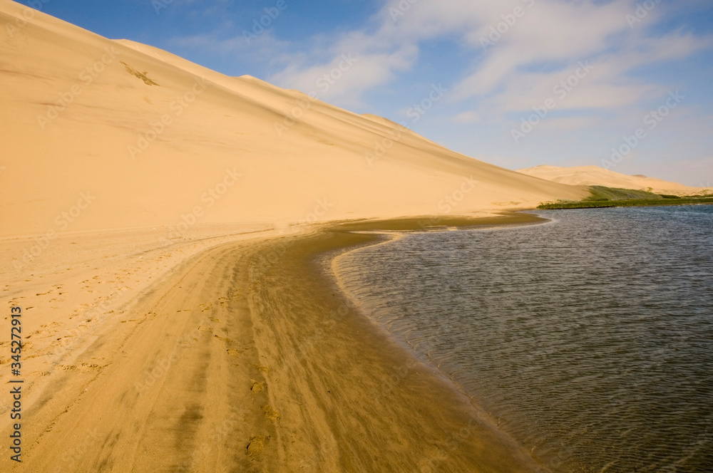 sand dunes in sandwich harbour namibia