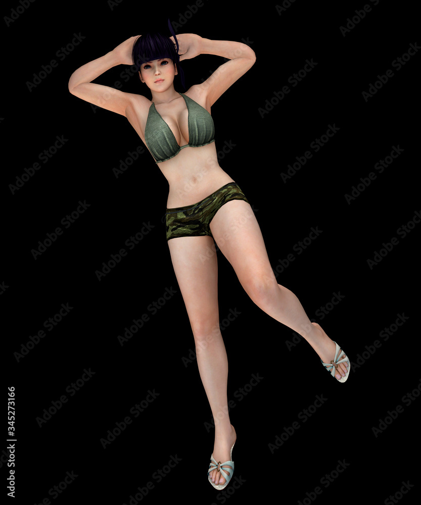 sexy fitness woman seductive laying pose in bikini sexy fitness woman seductive laying pose in bikini