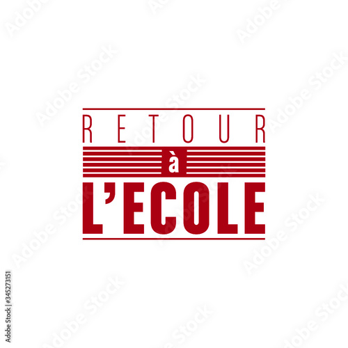 retour à l'école