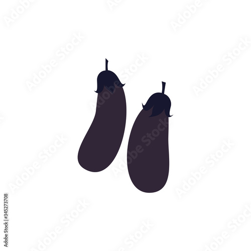 シンプルななすびのベクターイラスト