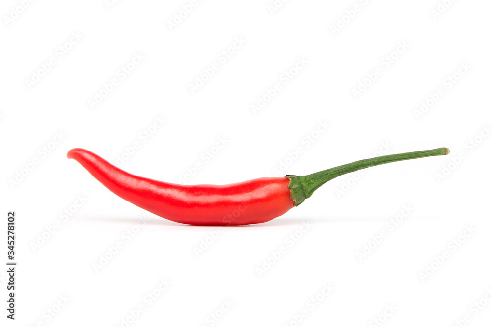 Red chili pepper isolated on white background. Red chili pepper isolated on white background.