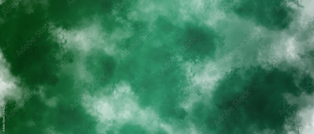 Obraz premium Abstract green smoke as background.
