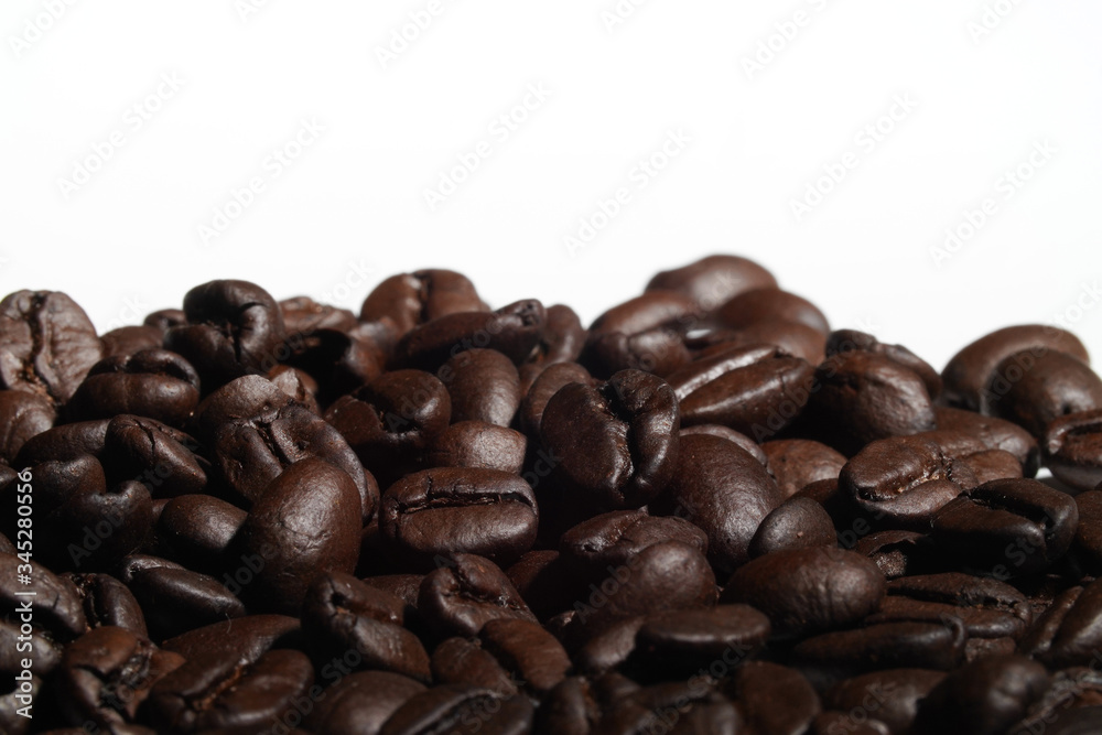Arabic Dark Coffee Bean Roasted Health Drink Isolated Arabic Dark Coffee Bean Roasted Health Drink Isolated