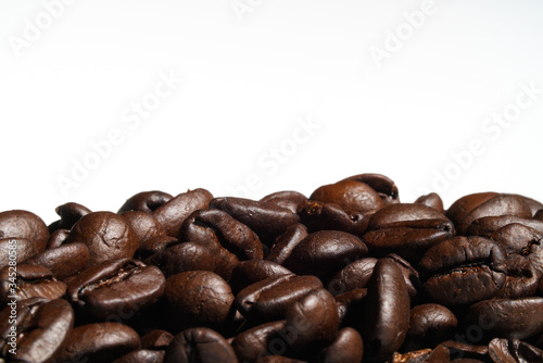 Arabic Dark Coffee Bean Roasted Health Drink Isolated 