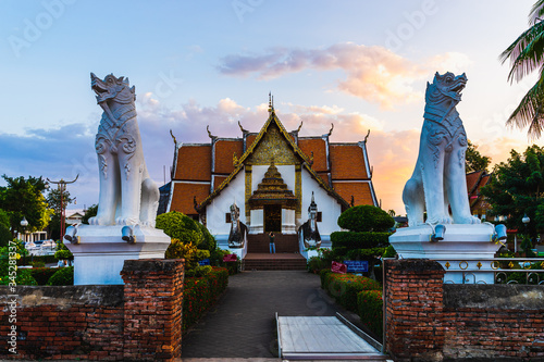 Wat Phumin temple, Nan Province, Thailand. Temple is a public place. photo