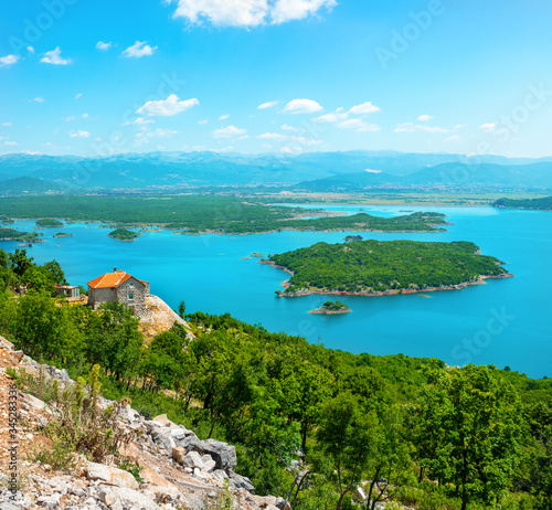 Mountains and Skadar lake