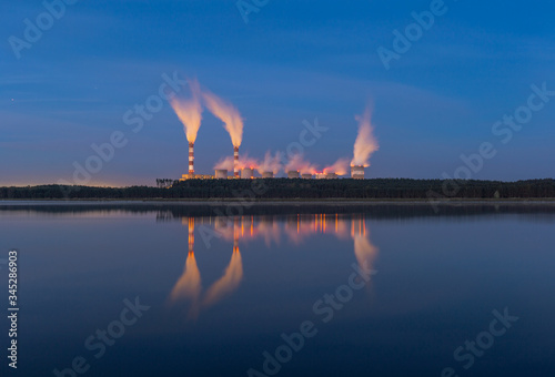 Coal-fired CHP plant in central Poland, Belchatow. photo