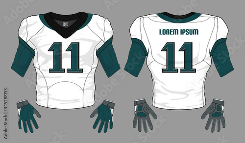 football jersey uniform template set kit	