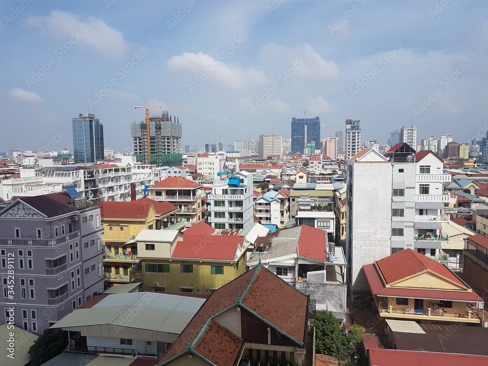 Fototapeta premium Skyline Phnom Penh