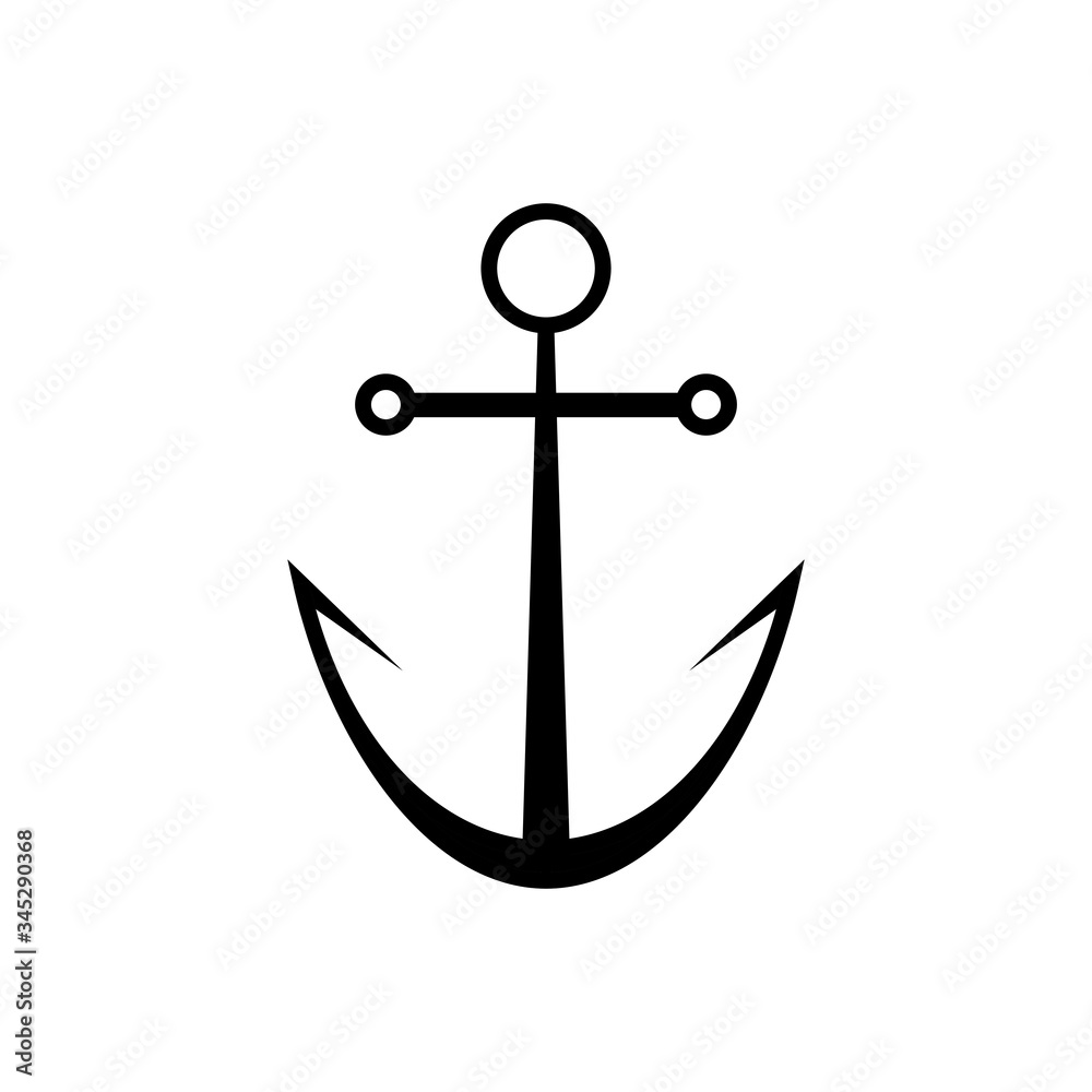 Anchor icon vector simple design Anchor icon vector simple design