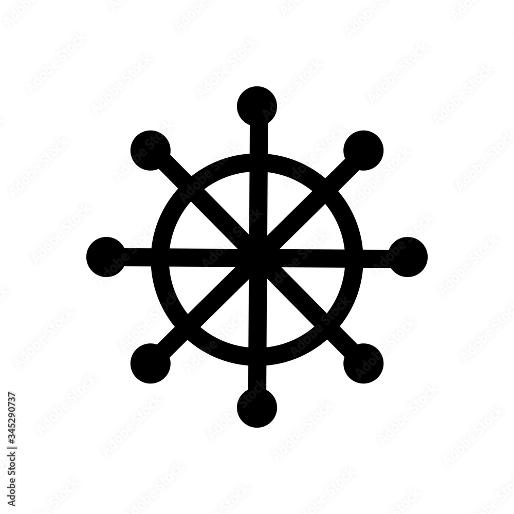 steering the ship icon vector simple design steering the ship icon vector simple design