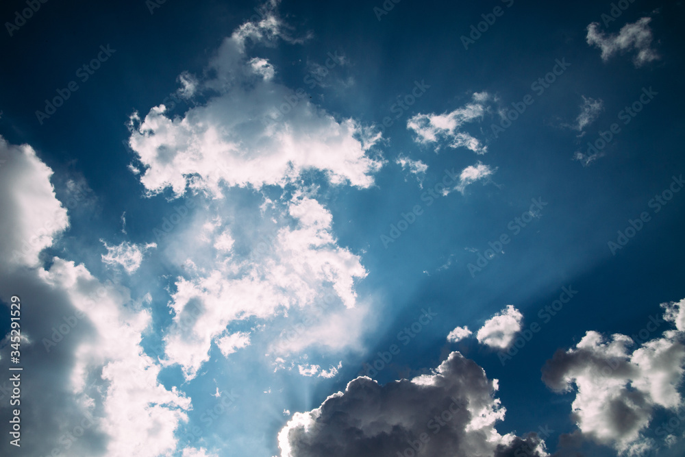 sun and white cloud with blue sky background sun and white cloud with blue sky background