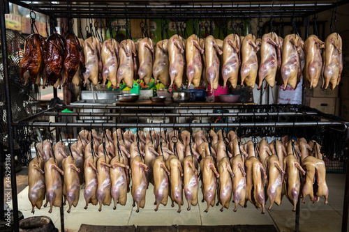 Roasted ducks